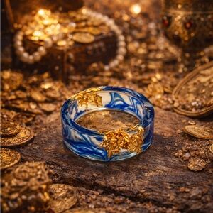 Gold Fleck Treasure Swirl Ring